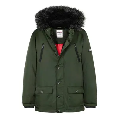 Kabát chlapecký Parka, Minoti, 11COAT 21, khaki | 6/7let