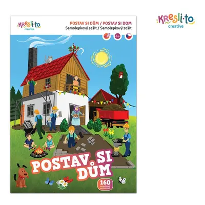 Postav si dům - samolepkový sešit, Kresli.to, W026616