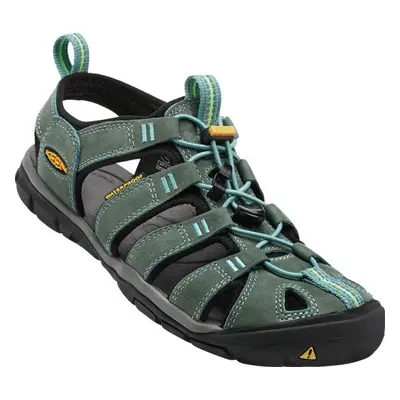 Sandály Clearwater CNX Leather W mineral blue/yellow, Keen, 1014371, modrá