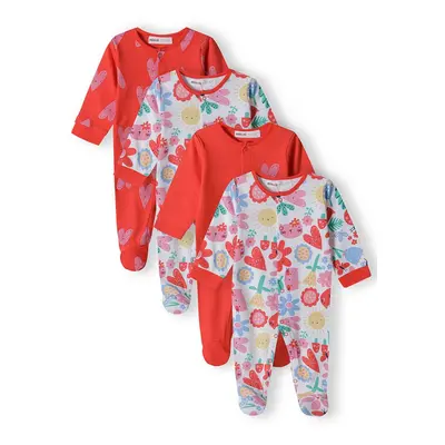 Overal kojenecký 4pack, Minoti, 16mbaby 3, holka | 6-9m