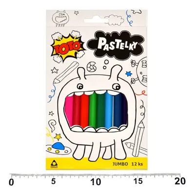 Pastelky Jumbo ERGO 12 ks, TOTO, W811044