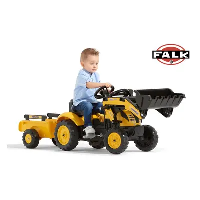 Šlapací traktor 2076M Komastu Pedal backhoe s přívěsem, Falk, W014092