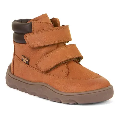 Dětské zimní barefoot boty ZERU TEX Cognac, Froddo, G2110150-3, hnědá