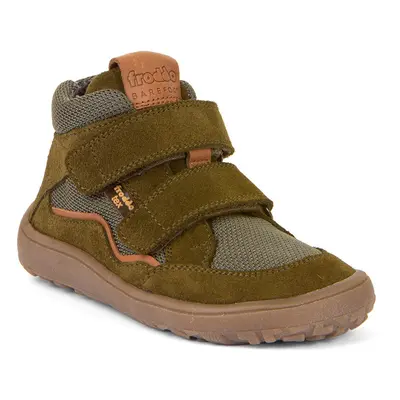 Chlapecké barefoot boty TEX AUTUMN Olive Froddo G3110254-2- zelená