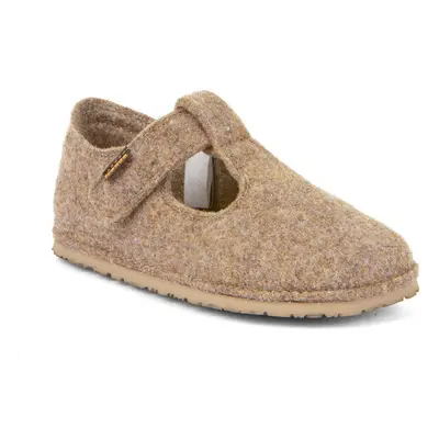 Dětské barefoot bačkory FLEXY WOOLY Beige Froddo G1700378-4 - béžová