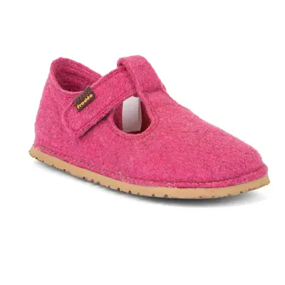 Dívčí barefoot bačkory FLEXY WOOLY Fuxia; Froddo; G1700378-6