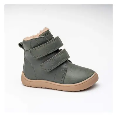 Chlapecké zimní barefoot boty DARYK KHAKI, PRO-tex, Protetika, khaki