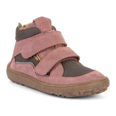 Dívčí zimní barefoot boty TEX WOOL Gray Pink, Froddo, G3110254-6W, růžová