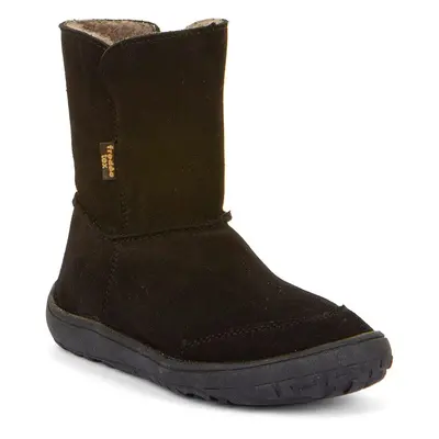 Dětské zimní barefoot boty TEX SUEDE Black, Froddo, G3160238-4, černá