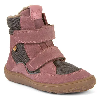 Dívčí zimní barefoot boty TEX WINTER Gray Pink, Froddo, G3160233-6, růžová