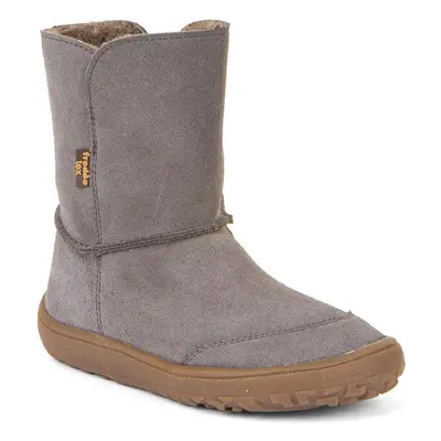 Dětské zimní barefoot boty TEX SUEDE Gray, Froddo, G3160238-3, šedá