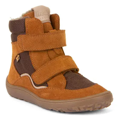 Dětské zimní barefoot boty TEX WINTER Cognac, Froddo, G3160233-1, hnědá