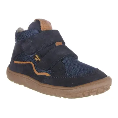 Chlapecké zimní barefoot boty TEX WOOL Dark Blue, Froddo, G3110254-W, tmavě modrá