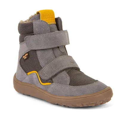 Dětské zimní barefoot boty TEX WINTER Gray, Froddo, G3160233-3, šedá