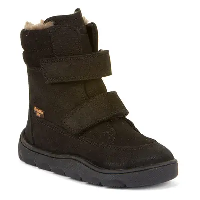 Dívčí zimní barefoot boty ZERU TEX WINTER Black, Froddo, G3160240-7, černá