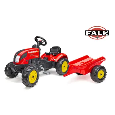 Šlapací traktor 2058L Country Farmer s vlečkou - červený, Falk, W014091