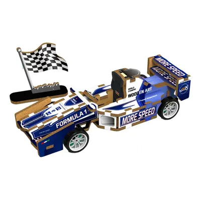 3D puzzle dřevěné - Formule 14 cm, Wiky kreativita, W035429