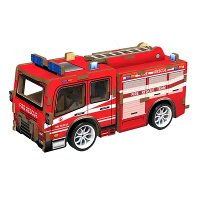 3D puzzle dřevěné - Hasičské auto 12 cm, Wiky kreativita, W035428