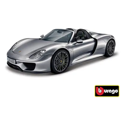 Bburago 1:24 Porsche 918 Spyder Metallic Grey, Bburago, W007343