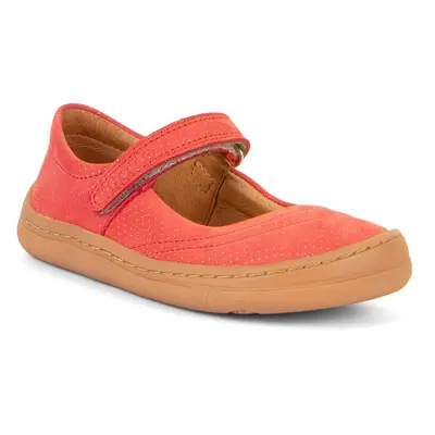 Dívčí barefoot baleríny MARY J Coral Froddo G3140184-7 červená