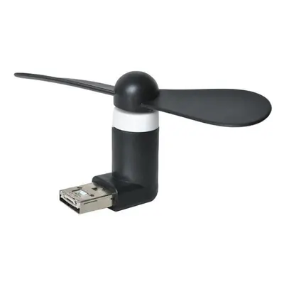 Černý micro USB ventilátor