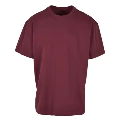 Build Your Brand Pánské tričko Heavy Oversize Tee - Cherry