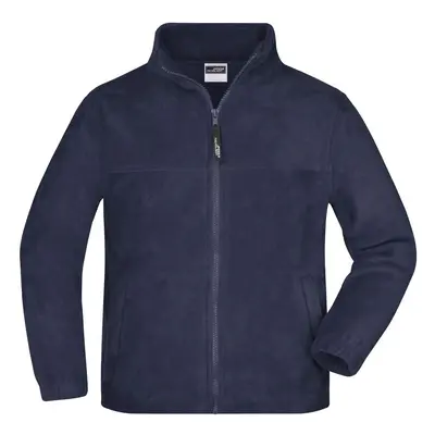 James & Nicholson Dětská fleece mikina JN044k - Tmavě modrá