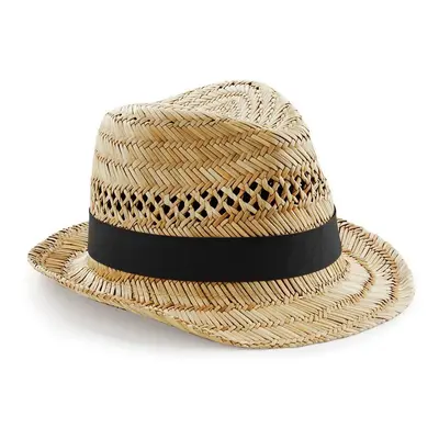 Beechfield Slaměný klobouk Summer Trilby - Natural