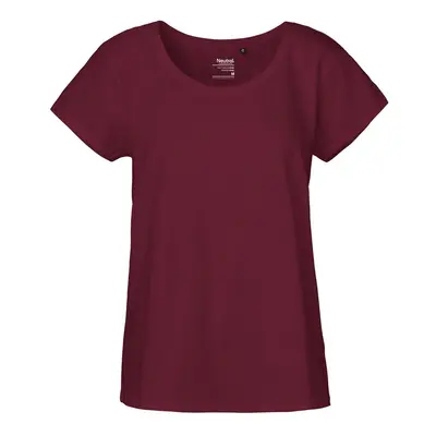 Neutral Dámské tričko Loose Fit z organické Fairtrade bavlny - Bordeaux