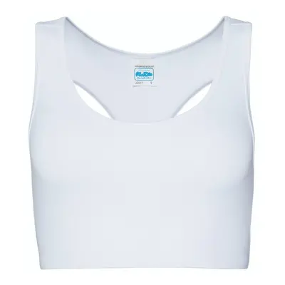 Just Cool Dámský sportovní crop top - Arktická bílá