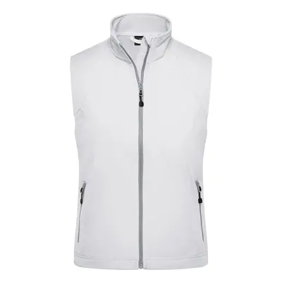 James & Nicholson (Daiber) Dámská softshellová vesta JN1023 - Off-white