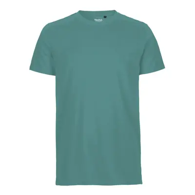 Neutral Pánské tričko Fit z organické Fairtrade bavlny - Teal