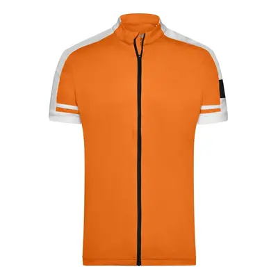 James & Nicholson Pánský cyklistický dres JN454 - Oranžová