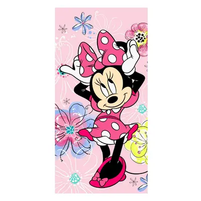 Jerry Fabrics Dětská osuška s potiskem - Minnie - Pink Bow