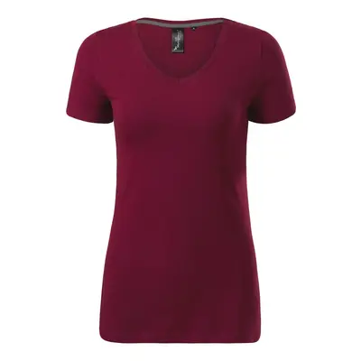 MALFINI Dámské tričko Action V-neck - Garnet