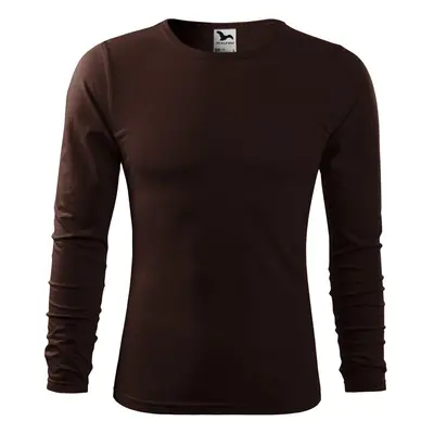 MALFINI Pánské tričko dlouhým rukávem Fit-T Long Sleeve - Kávová