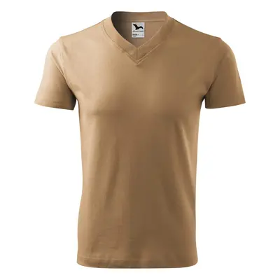 MALFINI Tričko V-neck - Písková