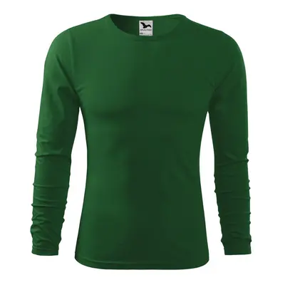 MALFINI Pánské tričko s dlouhým rukávem Fit-T Long Sleeve - Lahvově zelená