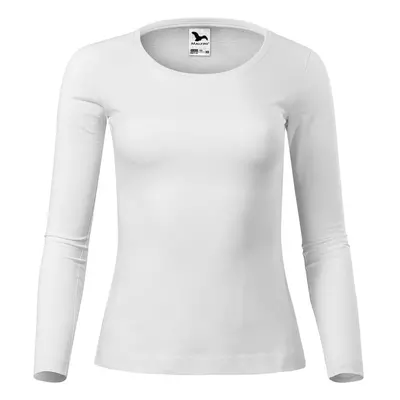 MALFINI Dámské tričko dlouhým rukávem Fit-T Long Sleeve - Bílá