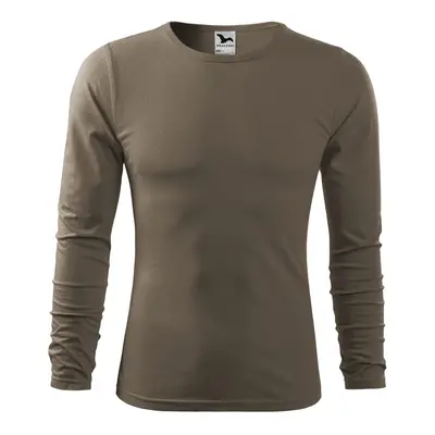 MALFINI Pánské tričko dlouhým rukávem Fit-T Long Sleeve - Army