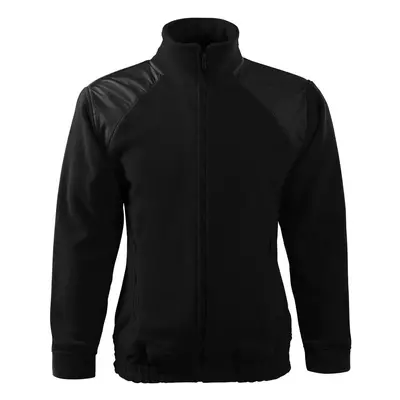 MALFINI Fleecová mikina Jacket Hi-Q - Černá