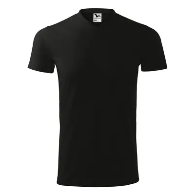 MALFINI Tričko Heavy V-neck - Černá