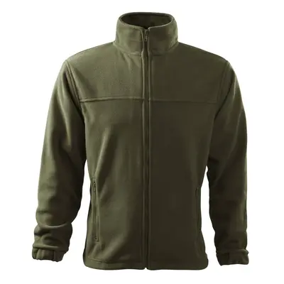 MALFINI Pánská fleecová mikina Jacket - Military