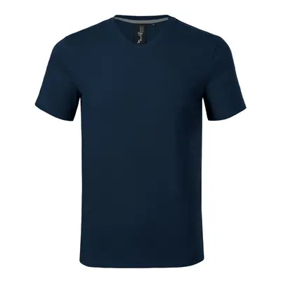 MALFINI Pánské tričko Action V-neck - Námořní modrá