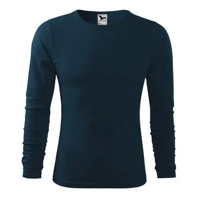 MALFINI Pánské tričko dlouhým rukávem Fit-T Long Sleeve - Námořní modrá