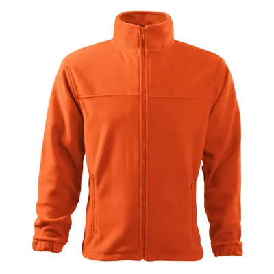 MALFINI Pánská fleecová mikina Jacket - Oranžová