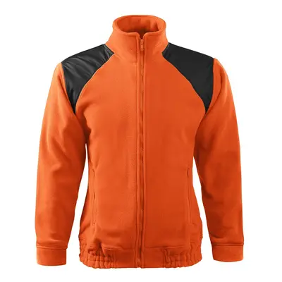 MALFINI Fleecová mikina Jacket Hi-Q - Oranžová