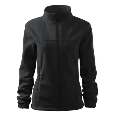 MALFINI Dámská fleecová mikina Jacket - Ebony gray