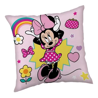 Jerry Fabrics Dětský polštářek s potiskem - Minnie - Smile