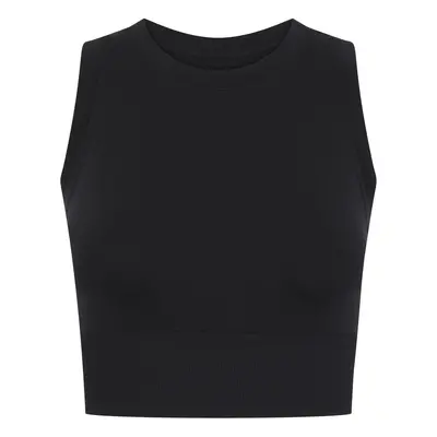 Tombo Dámský sportovní crop top - Černá